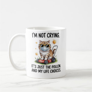 Lustige Katzen-Allergie-Tasse - Nicht weinend, nur Kaffeetasse