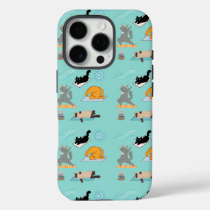 Lustige Katzen beim Yoga iPhone 16 Pro Hülle