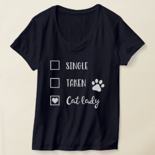 Lustige Katzen-Dame-Spruch mit editierbarem Rücken T-Shirt