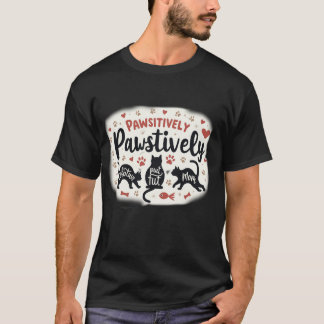 Lustige Katzen-Evolutions-Silhouette-Progression T-Shirt