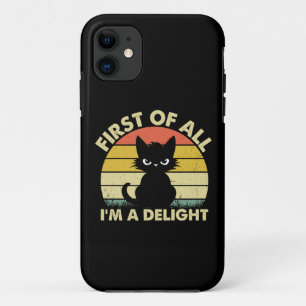 Lustige Katzen-Grafik Sarkastisch Zunächst einmal Case-Mate iPhone Hülle