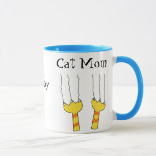 Lustige Katzen-Kratzer-Katzen-Mama-Playful Tasse