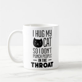 Lustige Katzen-Liebhaber-Tasse umarme ich meine Kaffeetasse