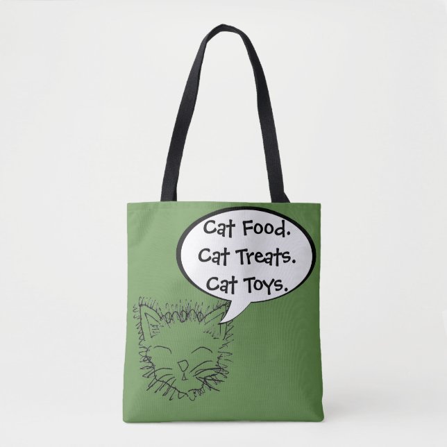 Lustige Katzen-Liebhaberkitty-EinkaufsTasche Tasche (Vorderseite)