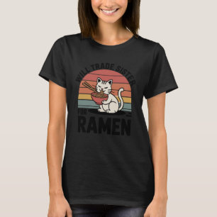 Lustige Katzen-Ramen-Handel-Schwester für Ramen Ka T-Shirt