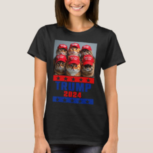 Lustige Katzen retten Trump USA Präsident nochmal T-Shirt