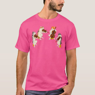 Lustige Katzen spielen Geige Cello Shirt Geschenk 