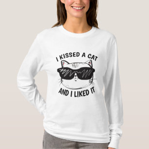 LUSTIGE KATZEN T-SHIRTS ICH KÜSSTE SIE & HABE ES G