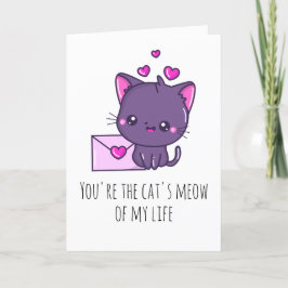 lustige Katzen-Valentinkarten Feiertagskarte