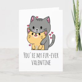 lustige Katzen-Valentinkarten Feiertagskarte