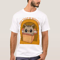 Lustige Katzenfallen-Box Retro-Kätzchen-Meme