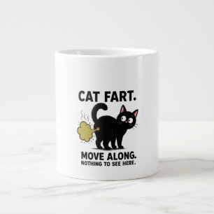 Lustige Katzenfurz-Bewegung - Hier gibt's nichts z Jumbo-Tasse