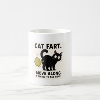 Lustige Katzenfurz-Bewegung - Hier gibt's nichts z Kaffeetasse