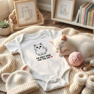 Lustige Katzenliebhaber-Valentinsmauspad - Ich bin Baby Strampler