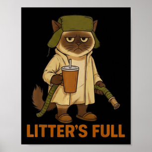Lustige Katzenliebhaber Weihnachten Wurf Voll Xmas Poster