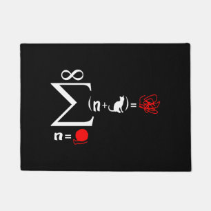 Lustige Katzenmathematik Fußmatte