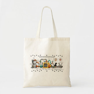 Lustige Katzenmontagemaschine Tragetasche