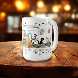 Lustige Katzenmontagemaschinen-Tasse Kaffeetasse