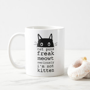 Lustige Katzenwitze Freak Meowt Kaffeetasse