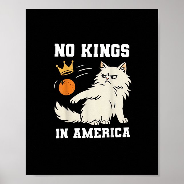 Lustige Keine Könige In Amerika Retro Klassiker Poster (Vorne)