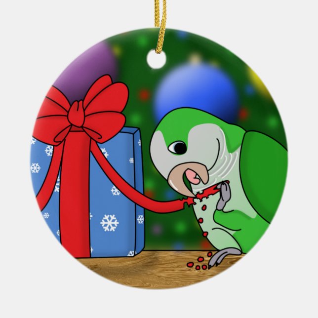 Lustige Keramik Ornament (Vorne)