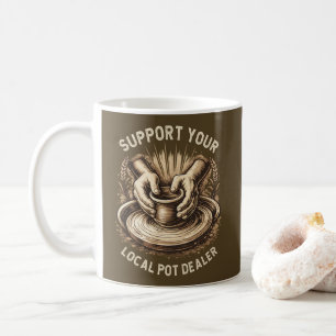 Lustige Keramik Unterstützen Sie Ihren Lokalen Töp Kaffeetasse