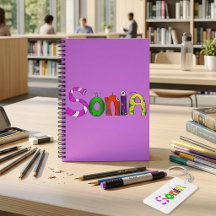 Lustige Kerle Cartoon Name Notizbuch | Sonia