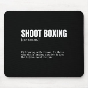Lustige Kickbox-Enthusiast Wörterbuch-Definition  Mousepad