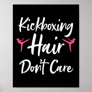 Lustige Kickbox-Kunst für Männer Frauen Kickboxer  Poster