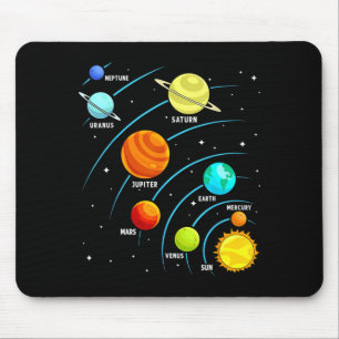 Lustige Kinder-Astronaut Planeten Sonnensysteme We Mousepad