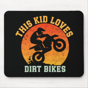 Lustige Kinder Dirt Bike Mousepad