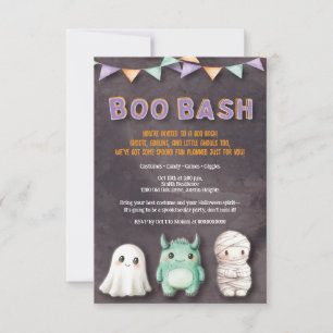 Lustige Kinder-Halloween-Party Einladung