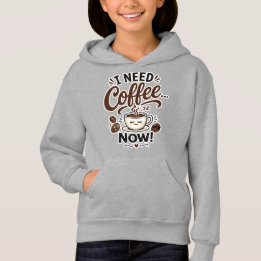 Lustige Kinder Kaffee Kapuzenpullover Geschenk Süß Hoodie