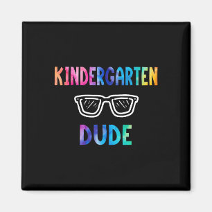 Lustige Kinder Regenbogen Zurück zur Schule Hallo Magnet