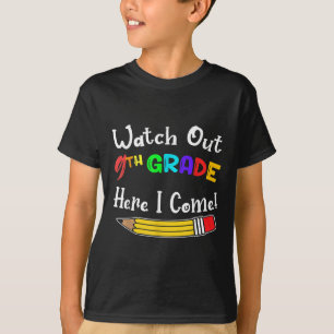 Lustige Kinder Zurück zur Schule Pass auf 9. Klass T-Shirt