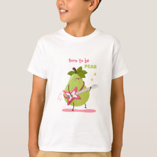 Lustige Kinderillustration einer Felsenbirne T-Shirt