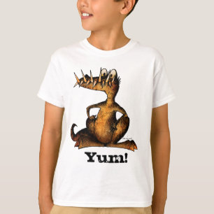 Lustige Kinderkundenspezifisches Monster-Krokodil T-Shirt