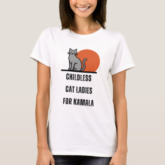 Lustige kinderlose Katzenladies T-Shirt