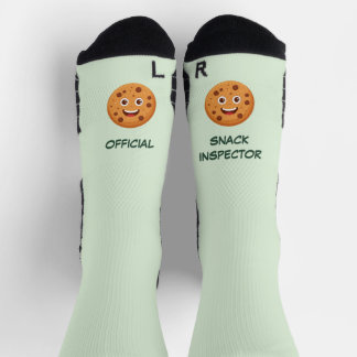 Lustige Kindersocken | Offizielle Snack-Inspektor- Socken