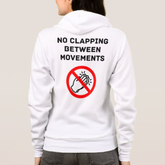 Lustige klassische Musikregel KEIN KLATSCHEN Schwa Hoodie