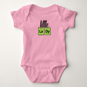 Lustige Kleine Dame Periodensystem-Elementsymbole Baby Strampler