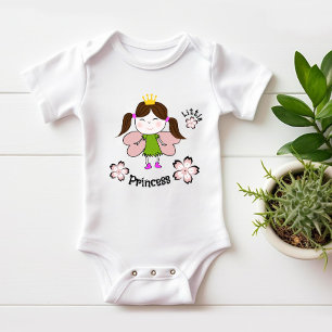 Lustige kleine Prinzessin Baby Strampler