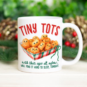 Lustige kleine Tater Tots Feiertags Humor Weihnach Kaffeetasse