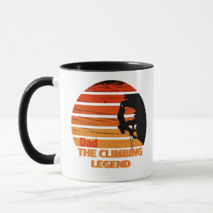 Lustige Kletter-Vater-Geschenke Tasse