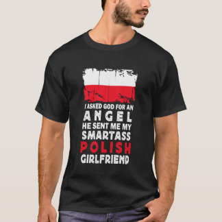 Lustige Klugscheißerin Polnische Freundin Polenfla T-Shirt