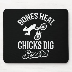 Lustige Knochen heilen Hühner graben S Bmx-Fahren  Mousepad