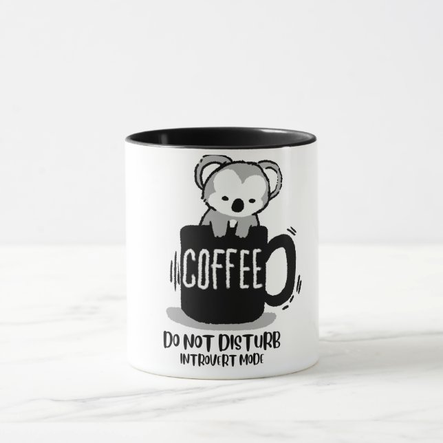 Lustige Koala-Kaffeetasse Tasse (Zentrum)