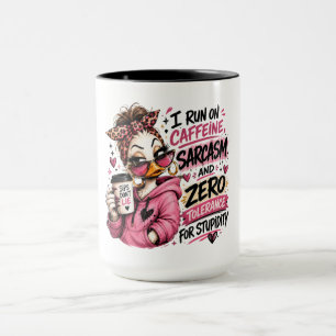 Lustige Koffein Sarkasmus Enten Tasse