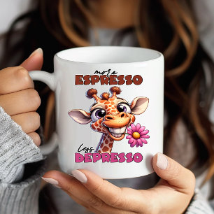 Lustige Komische Giraffe Kaffeetasse Amüsant