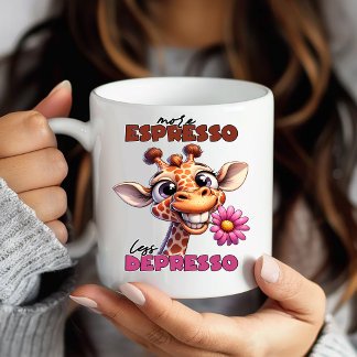 Lustige Komische Giraffe Kaffeetasse Amüsant